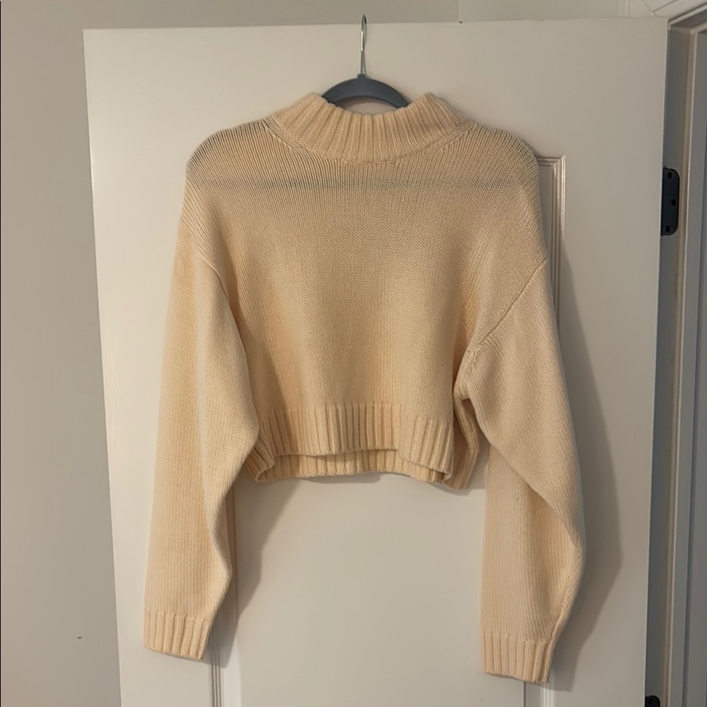 Wilfred Chunky Knit Cream Sweater